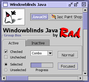 WindowBlinds Java